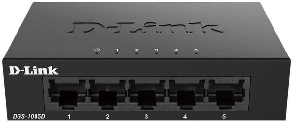 Коммутатор D-link DGS-1005D/J2A 5x1000 Мбит/сек, 100 Мбит/сек, неуправляемый